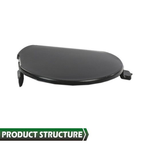 Solid Spare Fit For 2014 2015 2016 Mazda 3 Front Bumper Bracket Tow Eye Hook Cover Cap Black