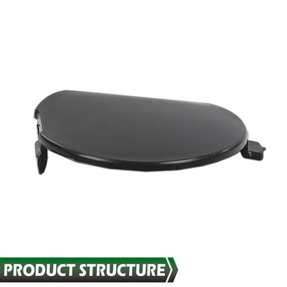 Solid Spare Fit For 2014 2015 2016 Mazda 3 Front Bumper Bracket Tow Eye Hook Cover Cap Black