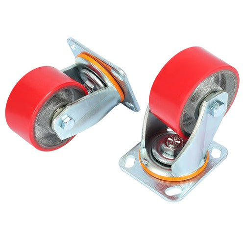 Solid Spare Hitch Mount Skid Wheel for RV Trailer 5th Wheel 2.5" or 3" Receivers Zinc-Plated