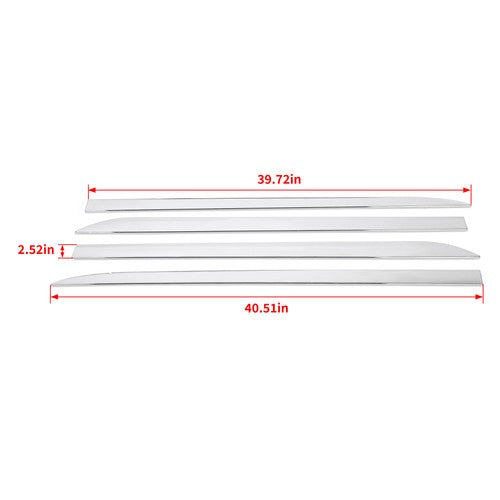 Solid Spare 4 PCS Outside Door Body Side ABS Molding Chrome Trim For Toyota SIENNA 2011-2020