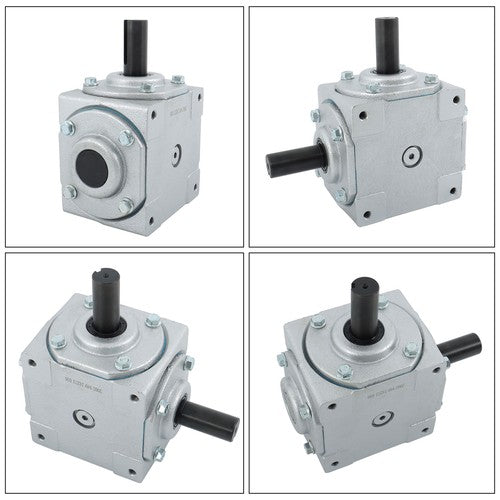 Solid Spare 40 HP Right Angle Gearbox 19455-SR-KW-KW-GR For Crosshole And Keyed Shaft