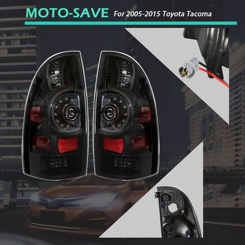 Solid Spare For Toyota Tacoma 2005-2015 Left+Right Side Rear LED Tail Brake Light Lamps