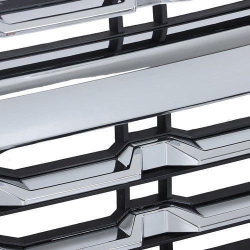 Solid Spare New Chrome Plastic Front Bumper Grille For Chevy Silverado 1500 LTZ 2022-2024