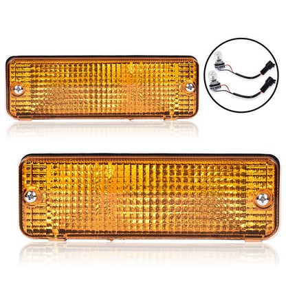 Solid Spare Fit For 84-88 Toyota Pickup Turn Signal Light Plastic Lens Left & Right Set of 2