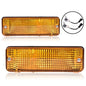 Solid Spare Fit For 84-88 Toyota Pickup Turn Signal Light Plastic Lens Left & Right Set of 2