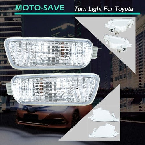 Solid Spare For Toyota Tacoma 01-04 Corner Parking Light Turn Signals Side Marker Kit A Pair
