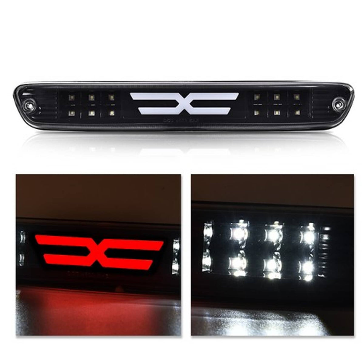 Solid Spare Fit For 04-12 Chevy Colorado/GMC Canyon LED 3rd Brake Light Cargo Lamp Black