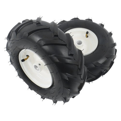 Solid Spare 2Pack 13x5.00-6" Tiller Tire & Wheel Rubber 1" Axle Size For Garden Tractor Tire