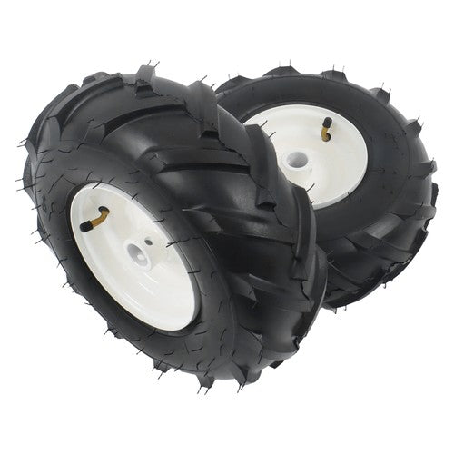 Solid Spare 2Pack 13x5.00-6" Tiller Tire & Wheel Rubber 1" Axle Size For Garden Tractor Tire