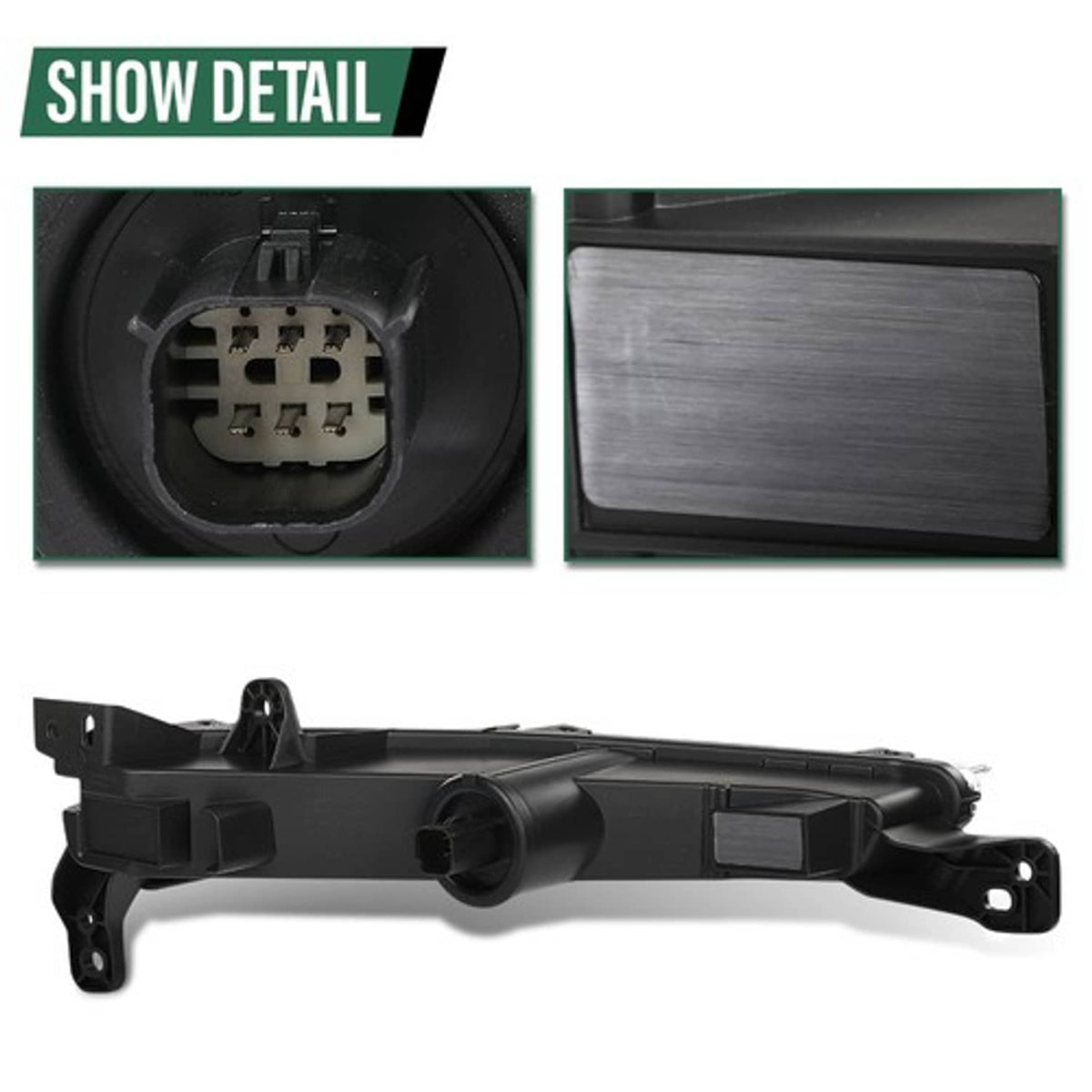 Solid Spare Front Bumper LED Fog Light Driving Lamp Fit For 2017-2020 Lincoln MKZ Left Side