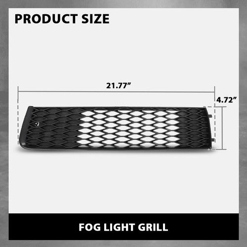 Solid Spare Fit For 2010-2015 Audi Q7 Front Bumper Grille Outer Cover Left+Right Side