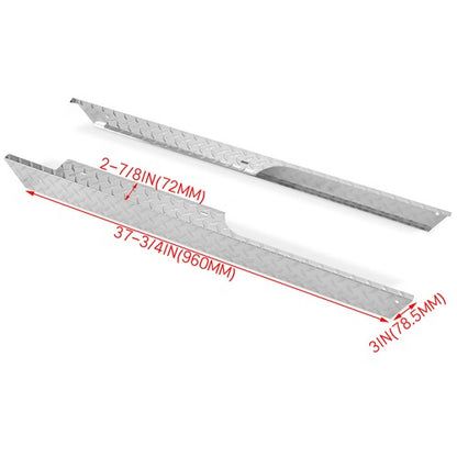 Solid Spare Aluminum Diamond Plate Rocker Panel Side Covers For EZGO TXT Golf Cart 1994-2013