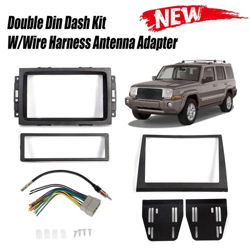 Solid Spare Center dashboard cover Double Din Dash Radio Stereo FOR Jeep Commander 06-07