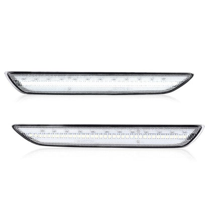 Solid Spare Fit For 2015-2022 Ford Mustang LED Rear Side Marker Lights Clear Left+Right