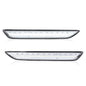 Solid Spare Fit For 2015-2022 Ford Mustang LED Rear Side Marker Lights Clear Left+Right