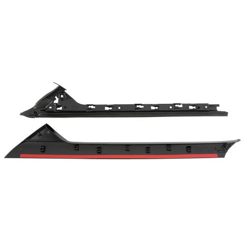 Solid Spare For 11-19 Ford Explorer Left Side Windshield A-Pillar Molding Inner Outer Trim