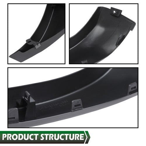 Solid Spare Fit For 2005-2011 Toyota Tacoma Black Front Bumper End Cap Right Side