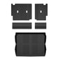 Solid Spare Fit For 2021-2024 Ford Bronco 4 Door TPE Cargo Mat Back Seat Cover Protector