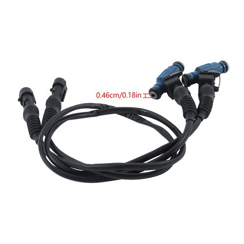Solid Spare Fit For 2005-2014 Polaris RZR Sportsman Ranger EFI 700 800 Fuel Injector Set