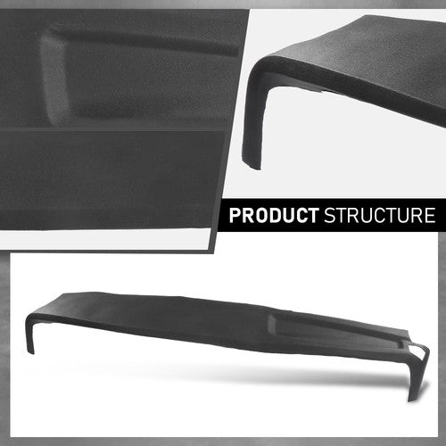 Solid Spare Fit For 02-05 Dodge Ram 1500 2500 3500 TPE Dash Cover Dash Board Overlay Black
