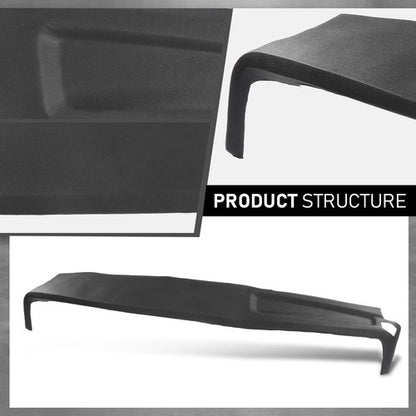 Solid Spare Fit For 02-05 Dodge Ram 1500 2500 3500 TPE Dash Cover Dash Board Overlay Black
