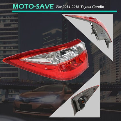 Solid Spare Taillights For Toyota Corolla 2014-2016 Tail Light Replacement Lamps Single Left