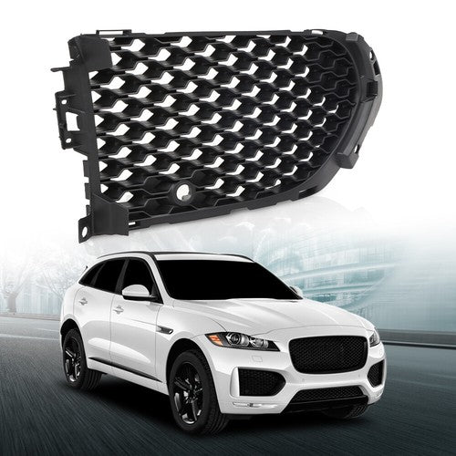 Solid Spare Fit For 17-20 Jaguar F-Pace Front Bumper Insert Fog Light Cover Right Side