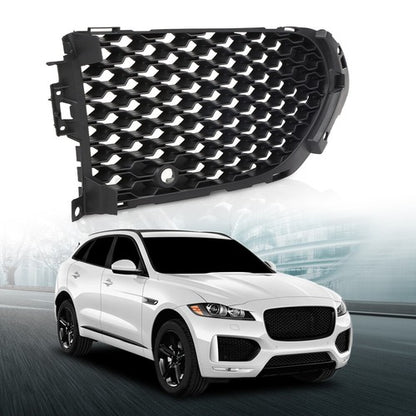Solid Spare Fit For 17-20 Jaguar F-Pace Front Bumper Insert Fog Light Cover Right Side