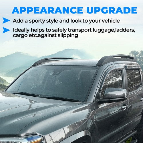 Solid Spare For 2005-2023 Toyota Tacoma Double Cab Top Roof Rack Cross Bars Side Rails Set
