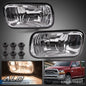 Solid Spare Fit For 2009-2012 Dodge Ram 1500 10-18 2500 3500 Bumper Fog Lights Lamps W/Bulbs