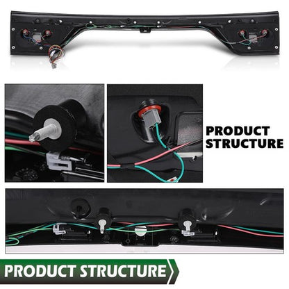 Solid Spare Liftgate Taillight Lamp W/Camera Hole 68453659AA Fit For 2014-2022 Dodge Durango