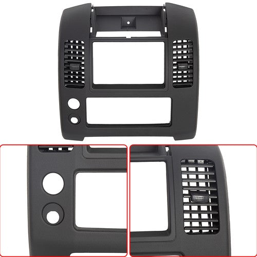 Solid Spare Black Center Dash Console Instrument Panel Bezel For Nissan Frontier 2005-2020