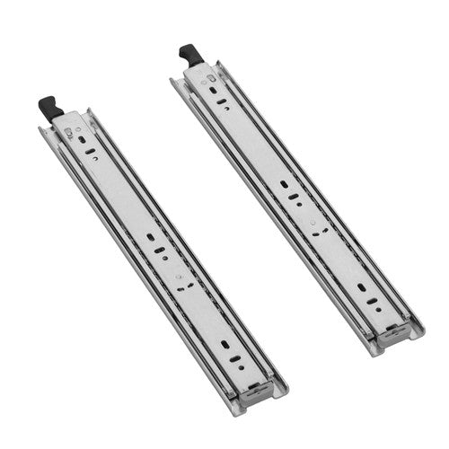Solid Spare 1 Pair 14 Inch Locking Drawer Slides Full Extension & Lock 150lbs Capacity