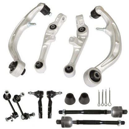 Solid Spare Front Control Arm Kit 10Pcs For Nissan 350Z & Infiniti G35 RWD Coupe