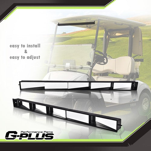 Solid Spare Fit For EZGO Club Car Yamaha Golf Carts 5-Panel Black Wink Rear View Mirror 2pcs