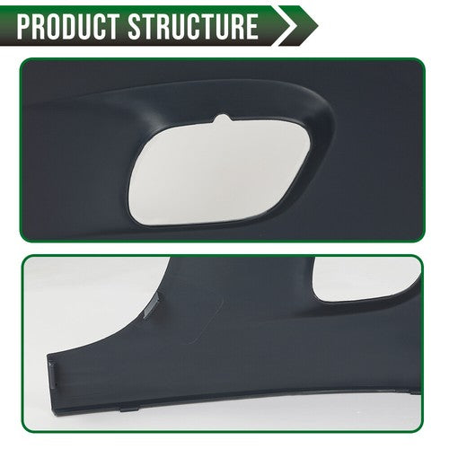 Solid Spare Fit For 2008-2017 Freightliner Cascadia Front Passenger Side Bumper End Cover