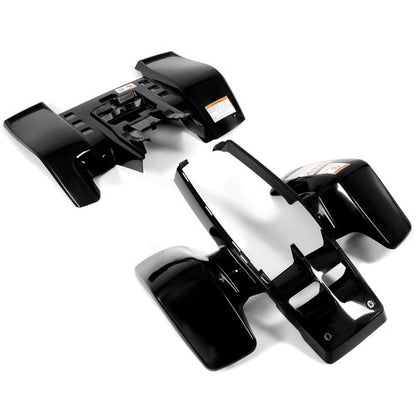 Solid Spare Front + Rear Fender Plastic Body For 1987-2006 Yamaha Banshee 350 YFZ350 （Black）