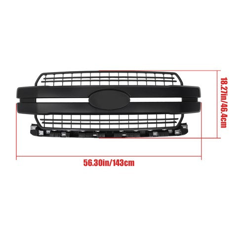 Solid Spare Front Bumper Upper Grille Replacement For Ford F-150 F150 Lariat 2018-2020 Truck