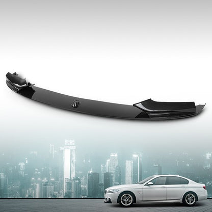 Solid Spare For 11-16 BMW F10 535i 528i 550i M Sport Carbon Look Front Bumper Lip Spoiler