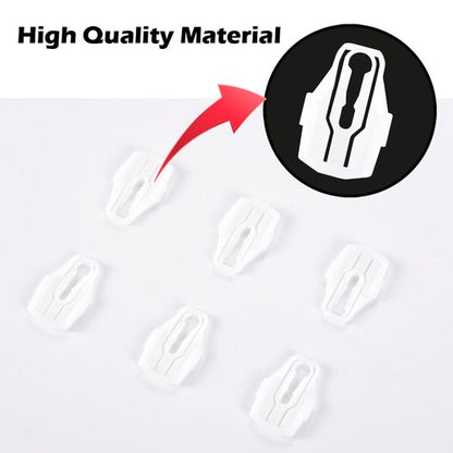 Solid Spare Fit For 66-69 Lincoln Fender Door Quarter Molding Plastic Clip Trim 6-Clips Kit