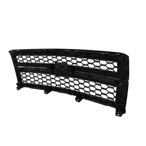 Solid Spare Black Plastic For Chevrolet Silverado 1500 2014-2015 Front Upper Grille Gloss