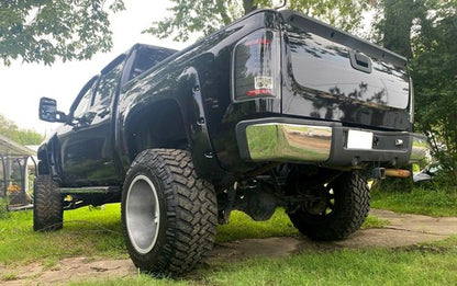Solid Spare New Chrome Rear Bumper For 2007-2013 Chevy Silverado GMC Sierra 1500 Sensor Hole