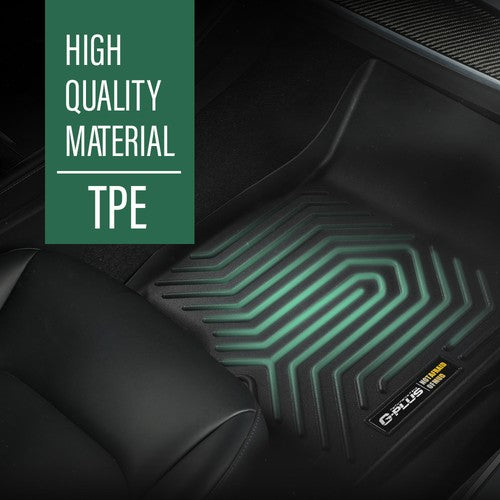 Solid Spare Fit For 2013-2018 Hyundai Santa Fe All Weather TPE Floor Mats+Cargo Liner