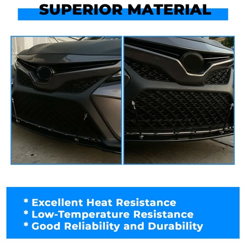 Solid Spare Front Bumper Lip Fit 2018-2020 Toyota Camry SE/XSE Glossy Black