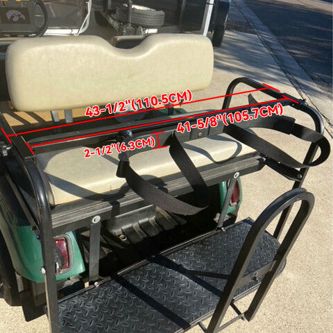 Solid Spare Golf Bag Holder Bracket Attachment Cart For EZGO Club Car Yamaha Rear Seat