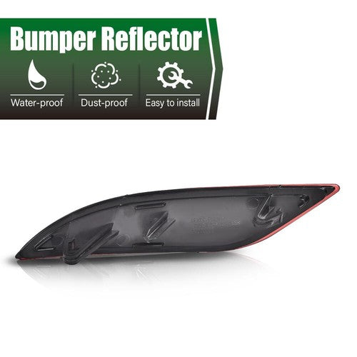 Solid Spare Fit For 16-22 Chevrolet Malibu Rear Bumper Reflector Right Passenger Side Red