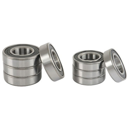 Solid Spare Fit For Yamaha Rhino 450 660 700 2011 New Front Rear Wheel Bearings Seals Kits