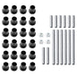 Solid Spare Complete Front&Rear A-Arm Bushing Kit For Polaris RZR 800 RZR S 4 800 2008-2014
