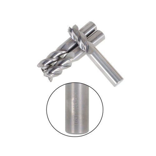 Solid Spare 3PC 1/2" Alu-Power 3 Flute Carbide End Mill for Aluminum x 1-1/4" Cutting Length
