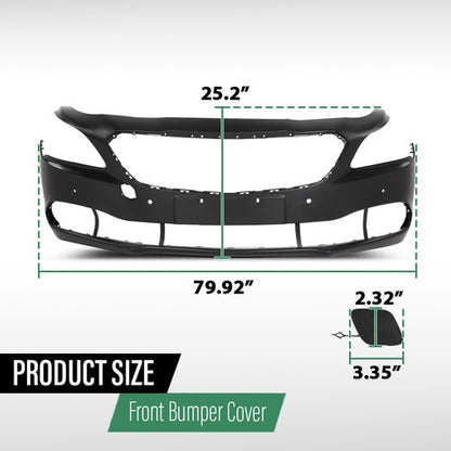 Solid Spare Front Bumper Cover Fascia Fit For 2017 2018 2019 Buick Lacrosse GM1000A17